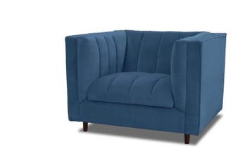 Fauteuil Joure - fauteuils - Blauw, Nieuw, Blauw, Overige materialen
