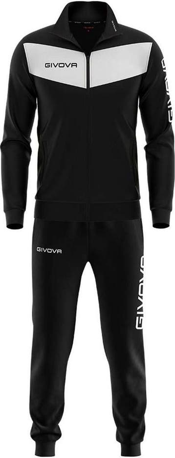 Givova Visa Trainingspak Wit,Zwart 4XL Man (SPORT), Verzenden, Nieuw