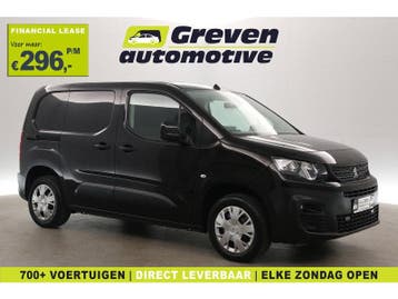 Peugeot Partner 1.5 BlueHDI 102PK | 3 Zits | Airco |, Zwart, Nieuw, Peugeot, Handgeschakeld