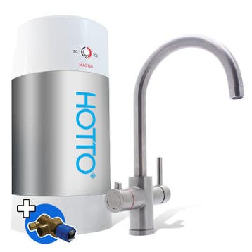 HOTTO Combi 8L – Arco RVS 3-in-1 Kraan met Inlaatcombi, Ophalen of Verzenden, Nieuw