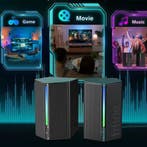 RGB Gaming Speakers Stereo Surround USB met Touch Control, Verzenden, Nieuw