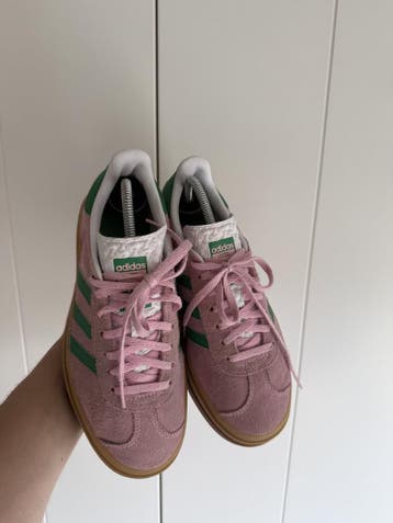 Adidas Gazelle Bold – Roze/Groen – Maat 37.5, Kleding | Dames, Schoenen, Sneakers of Gympen, Roze, Gedragen, Verzenden