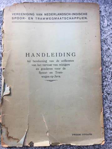 Handleiding Vervoer reizigers en goederen op Java (Indië), Verzenden, Gelezen, Trein