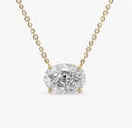 Hanger - 14 karaat Geel goud - 1.01ct. tw. Diamant