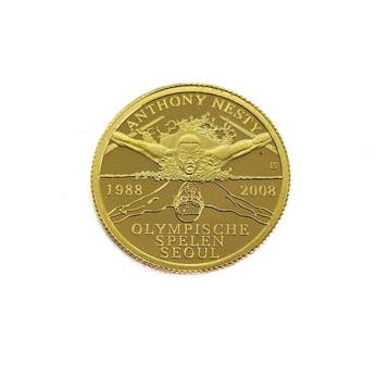 Suriname. 20 Dollars 2008 Olympische Spelen - Antony Nesty