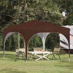 vidaXL Pop-up partytent 290 x 290 x 245 cm Bruin, Verzenden, Nieuw, Partytent