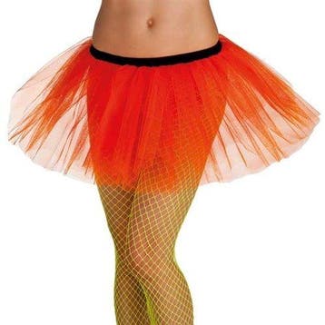 Tutu neon oranje, Verzenden, Nieuw, Feestartikel