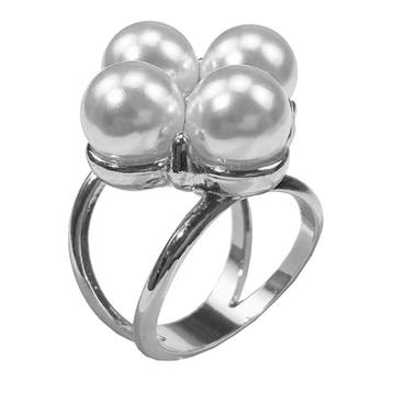 Fako Bijoux - Sjaalklem - Parel Quattro - 4 Parels -, Verzenden, Nieuw
