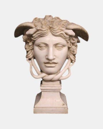 sculptuur, Medura Rondanini in marmo bianco - 55 cm - Marmer