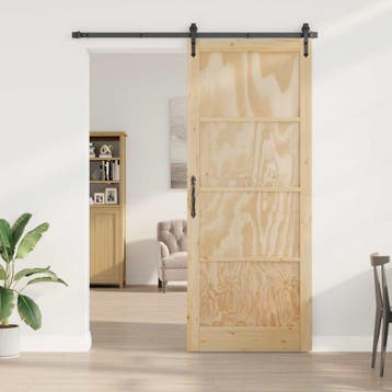 vidaXL Binnendeur Naturel 83 x 232 cm Multiplex, Doe-het-zelf en Verbouw, Deuren en Horren, Verzenden, Nieuw