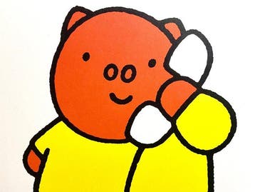 Dick Bruna - Boris Bear on the phone 1980