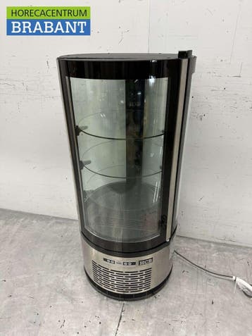 HCB RVS Ronde koelvitrine Gebaksvitrine 100 liter 230V, Ophalen of Verzenden, Nieuw in verpakking