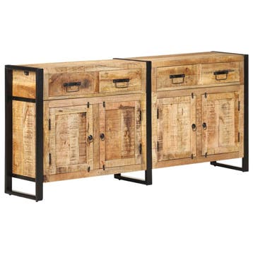 vidaXL Dressoir 172x35x80 cm massief mangohout, Huis en Inrichting, Kasten | Dressoirs, Verzenden, 150 tot 200 cm, Nieuw, 25 tot 50 cm