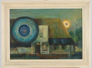 Koning (XX) - Kleurrijk huis, Antiek en Kunst