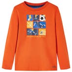 vidaXL Kindershirt met lange mouwen 104 oranje, Verzenden, Nieuw