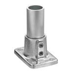 Buiskoppeling Voetplaat Rechthoekig Ø 48 mm Aluminium, Verzenden, Nieuw