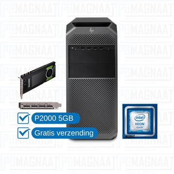 HP Z4 G4 Xeon W-2125 | 32GB DDR4 | 512GB NVMe | P2000 5GB, Gebruikt, 32 GB, Intel Xeon, Ophalen of Verzenden