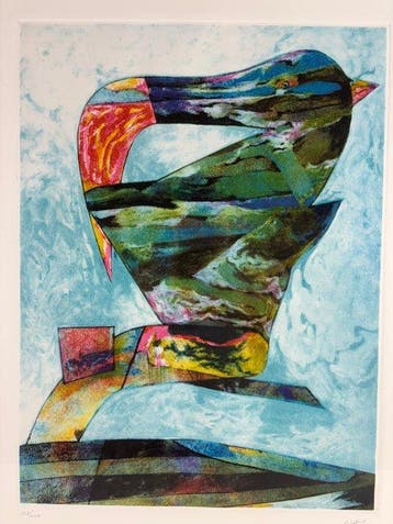 Gianni Dova (1925-1991) - Litografia a colori