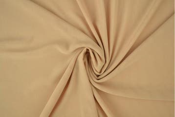 Lycra tule Champagne - rol 50 meter, Verzenden, Nieuw