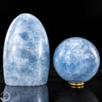 Elegante blauwe calcietset – Rust, harmonie en natuurlijke