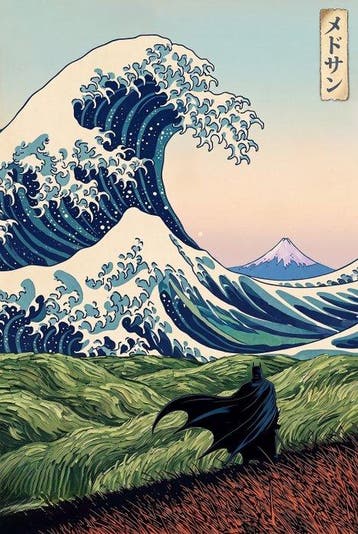 MEDSAN - Batmans Great Wave KANAGAWA () - UNIQUE WORK