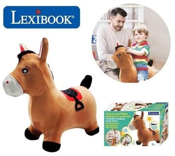 LEXIBOOK Opblaasbaar springpony-knuffel (drager - duwboot), Verzenden, Nieuw