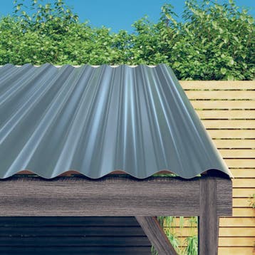 vidaXL Dakpanelen 36 st 60x36 cm gegalvaniseerd staal grijs, Verzenden, Nieuw, Grijs