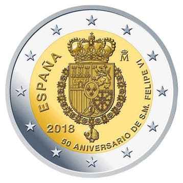 Spanje 2 Euro Felipe 2018, Verzenden