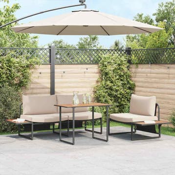 vidaXL Tuinstafel Bruin 100 x 55 x 70 cm Hout, Verzenden, Nieuw, Hout