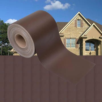 vidaXL Tuinscherm 70x0,19 m PVC bruin, Tuin en Terras, Verzenden, Nieuw, Kunststof, Minder dan 1 meter