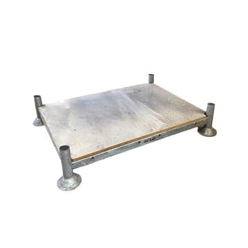 Stapelrek 1560x1190x310 mm inclusief voet, staal, gebruikt -, Ophalen of Verzenden, Gebruikt