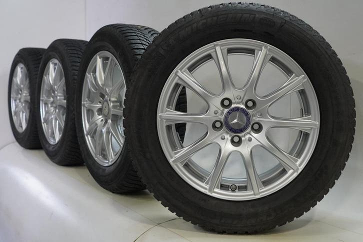 Mercedes C-Klasse W205 S205 C205 16 inch velgen Michelin Win, Auto-onderdelen, Banden en Velgen, Velg(en), Gebruikt, 16 inch, Winterbanden