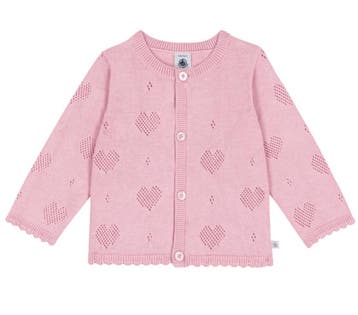 Petit Bateau Katoenen babyvestje met hartjesmotief - 68, Ophalen of Verzenden, Nieuw