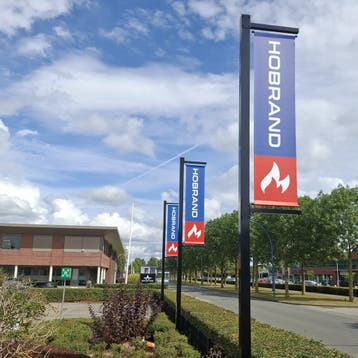 Haakse paalbanier 5 meter, Nieuw