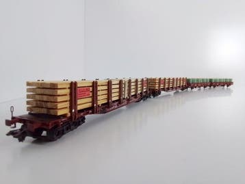 Märklin H0 - 46975/47714 - Modeltrein (4) - 4 x Rongenwagen, Nieuw
