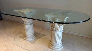 Eettafel - Kristal, Hars - Neoklassieke stijl, Nieuw