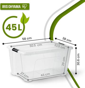 Stapelbare Box 45L 4st | Laatste Stuk! Retour, Ophalen of Verzenden, Zo goed als nieuw