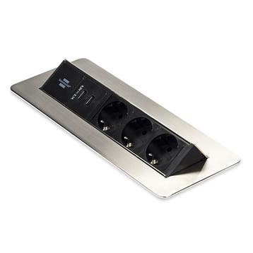 Stekkerdoos met USB | Brennenstuhl | 2 meter, Verzenden, Nieuw