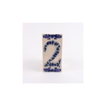 Huisnummer 2 Delfts Blauw Keramiek, Ophalen of Verzenden, Nieuw