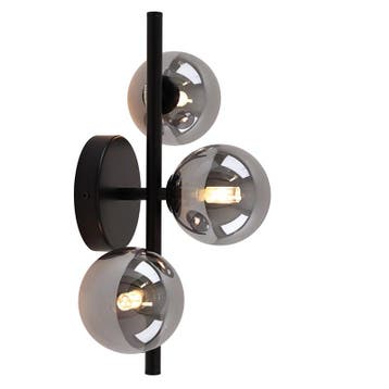 Design wandlamp grijs, Remo, Ophalen of Verzenden, Nieuw, Glas