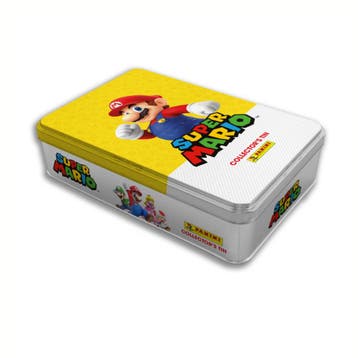 Super Mario Sticker Tin Box Trading Cards | Retourdeal 30%, Verzenden, Nieuw