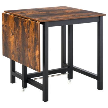 TRUUSK Uitschuifbare Eettafel - Opvouwbaar met Wielen - Klap, Verzenden, Nieuw