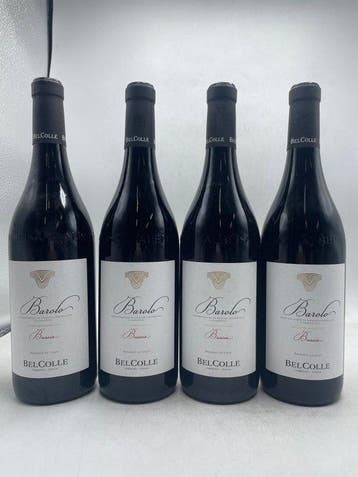 2019 BelColle Barolo Bussia - Barolo DOCG - 4 Flessen (0.75, Verzamelen, Nieuw