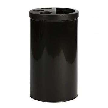 Afvalbak | Metaal (Zwart) | 40L | Wegwerpbekers +, Verzenden, Nieuw in verpakking