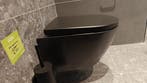 Wandcloset mat zwart hangend toilet randloos - 0010, Ophalen, Nieuw