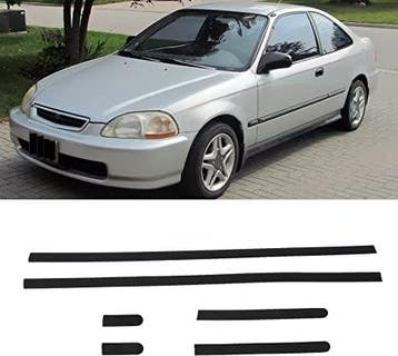 ABS Deurlijst JDM Thin 2-Drs Zwart Honda Civic, Ophalen of Verzenden, Nieuw, Honda, Deur