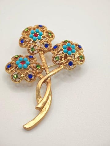 Brochepin geelgoud gelamineerd (18k) - Broche - Broche met