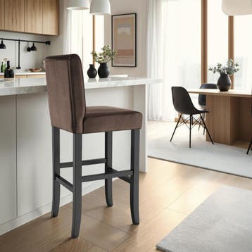 Barkruk van kunstleer - bruin, Set van 4, Huis en Inrichting, Barkrukken, Verzenden, Nieuw
