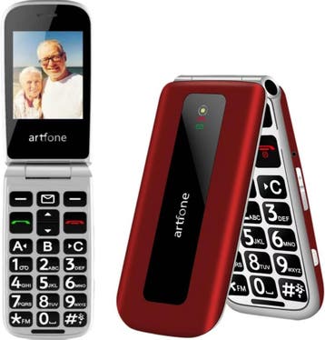 Artfone F20 Seniorentelefoon | Rood | Tweedekansje | OP=OP, Geen camera, Nieuw, Inklapmodel, Ophalen of Verzenden