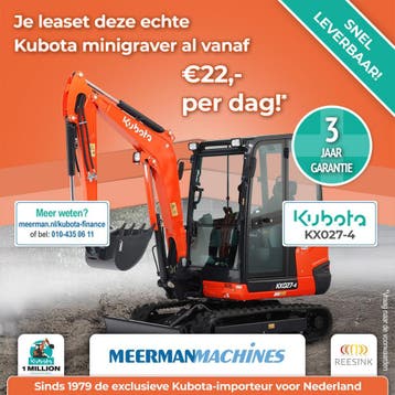 Kubota KX027-4 2026 (Al vanaf €37.250, snel leverbaar!), Ophalen of Verzenden, Graafmachine